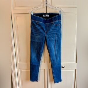 Old Navy Women's Rockstar Elastic Waistband Stretch Jeggings 10 Short Blue Jeans